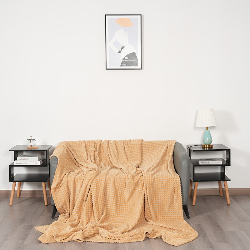 Flanell foldet kantteppe